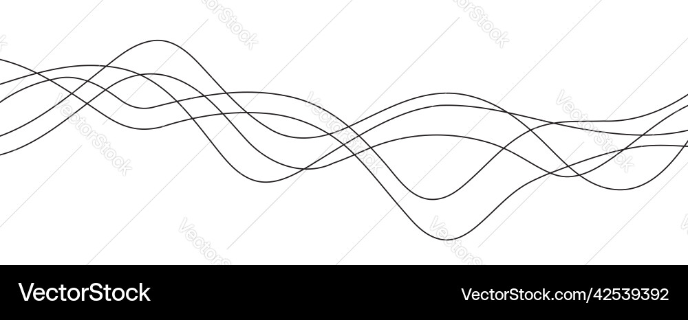 Dynamic Wave Flow Pattern vector image