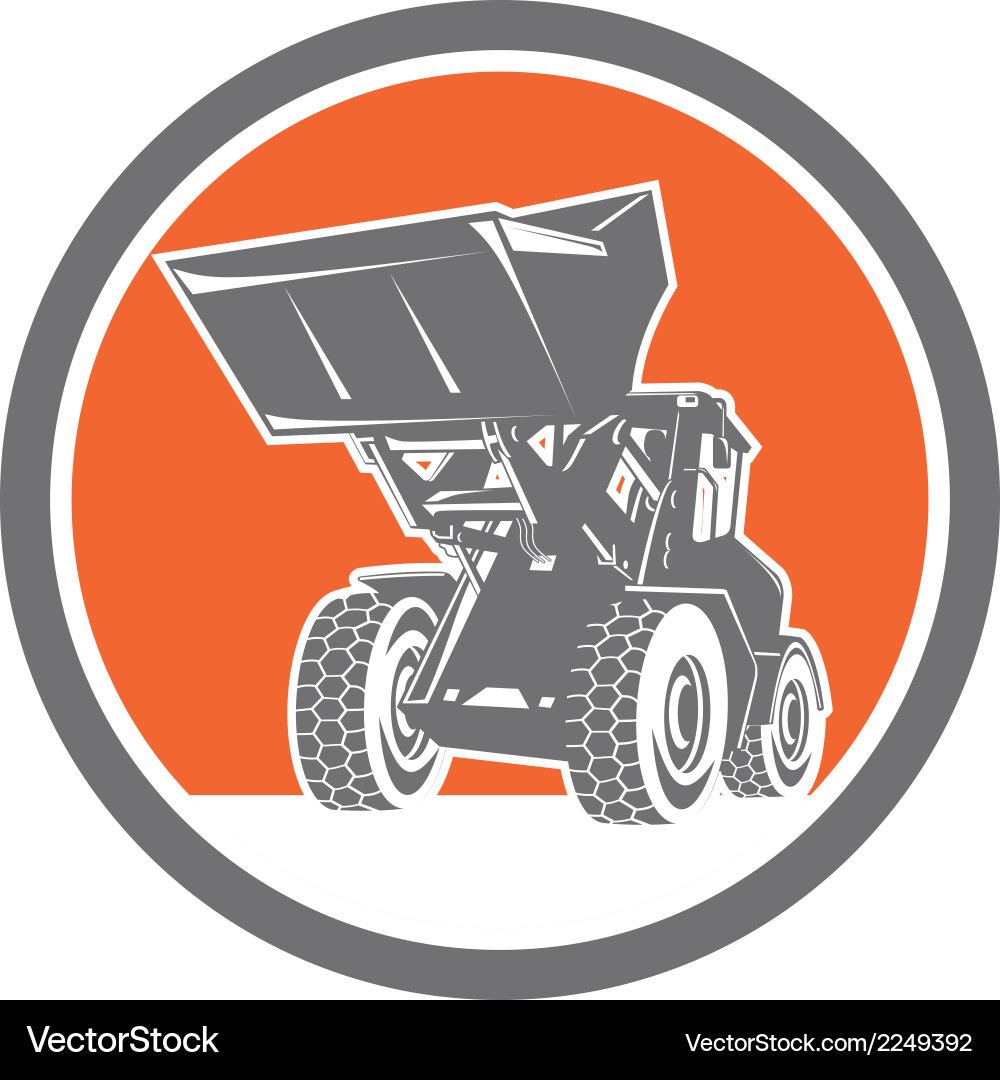 Front End Loader Construction Machine vector image