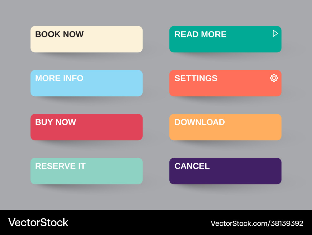 Set modern gradient app website page or game Set modern gradient app website page or game vector image