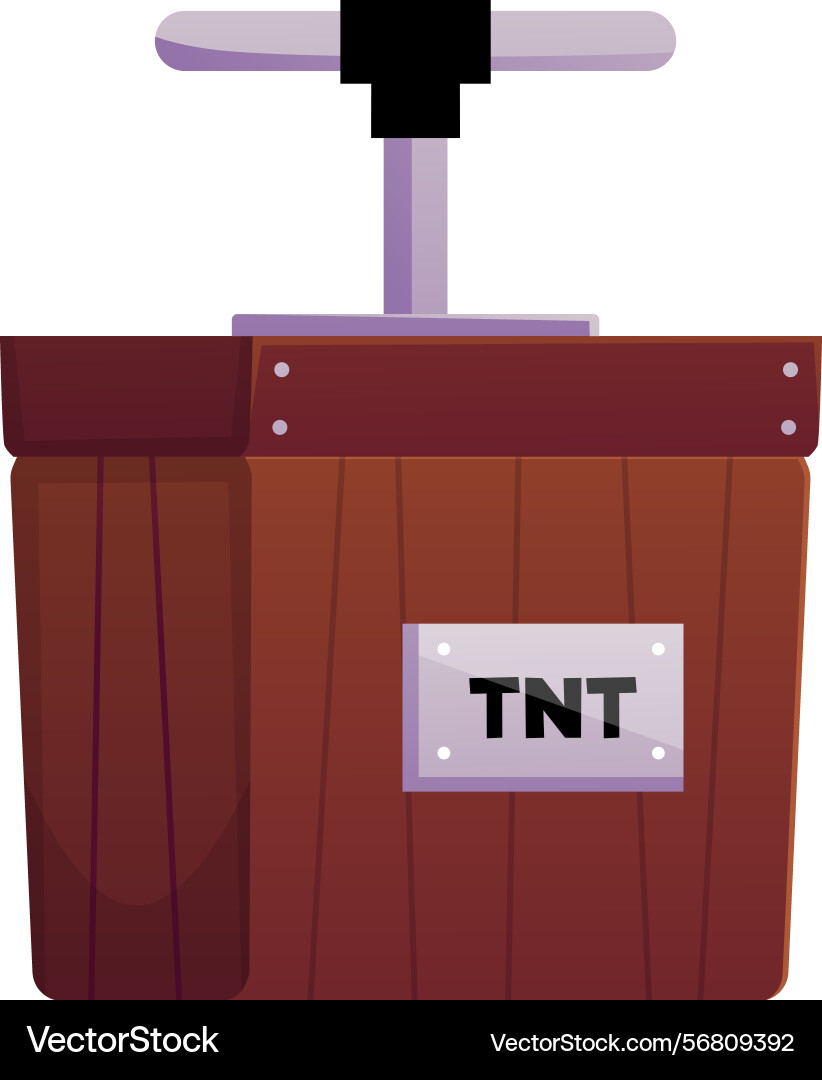 Tnt tool icon explosive lethal with handle vector image