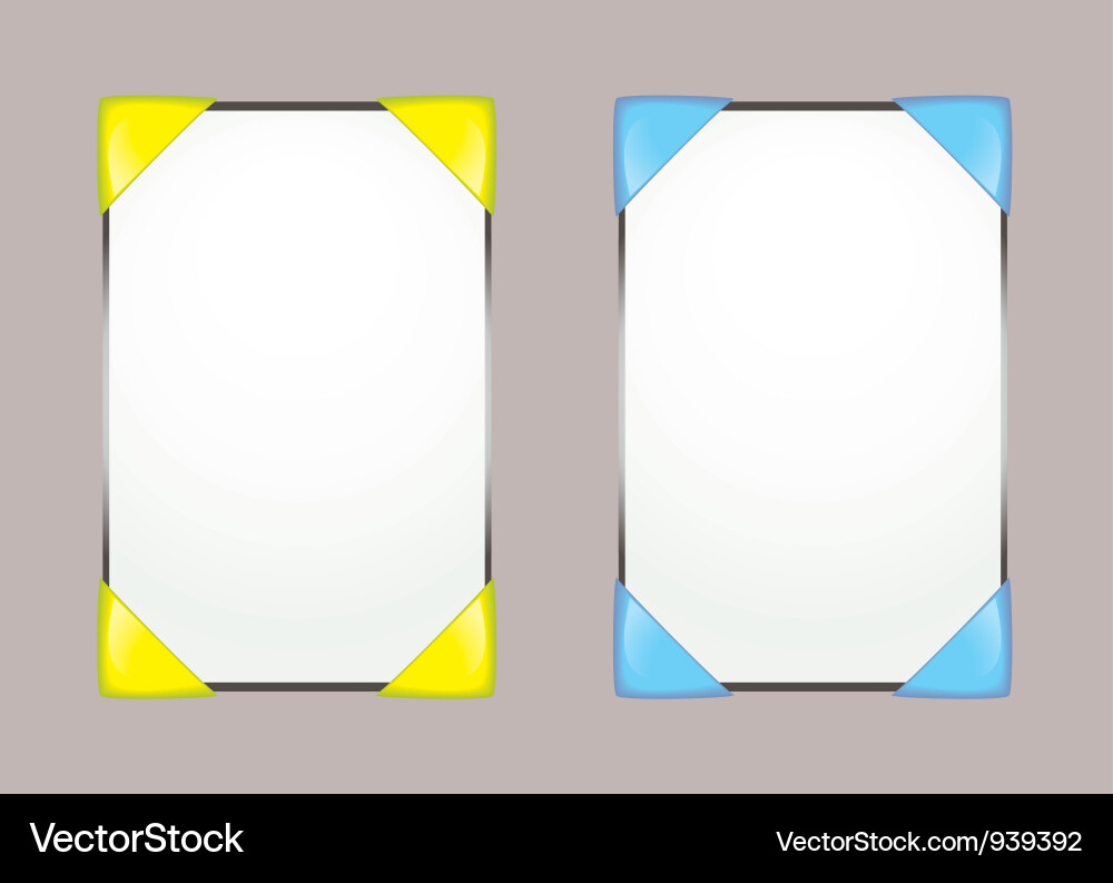 Web blog template vector image