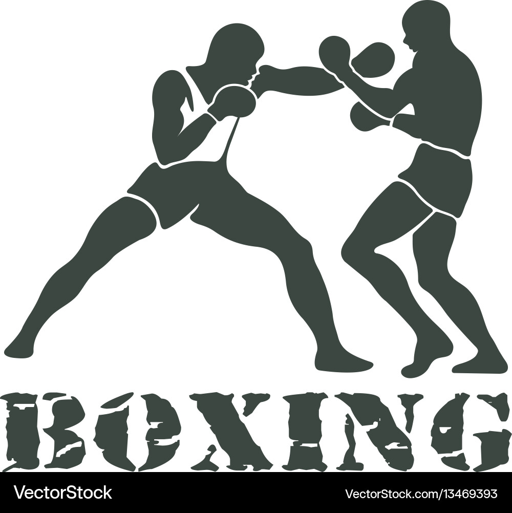 Boxen Spieler kämpfen Sportler Spiele Boxen Spieler kämpfen Sportler Spiele vektorbild