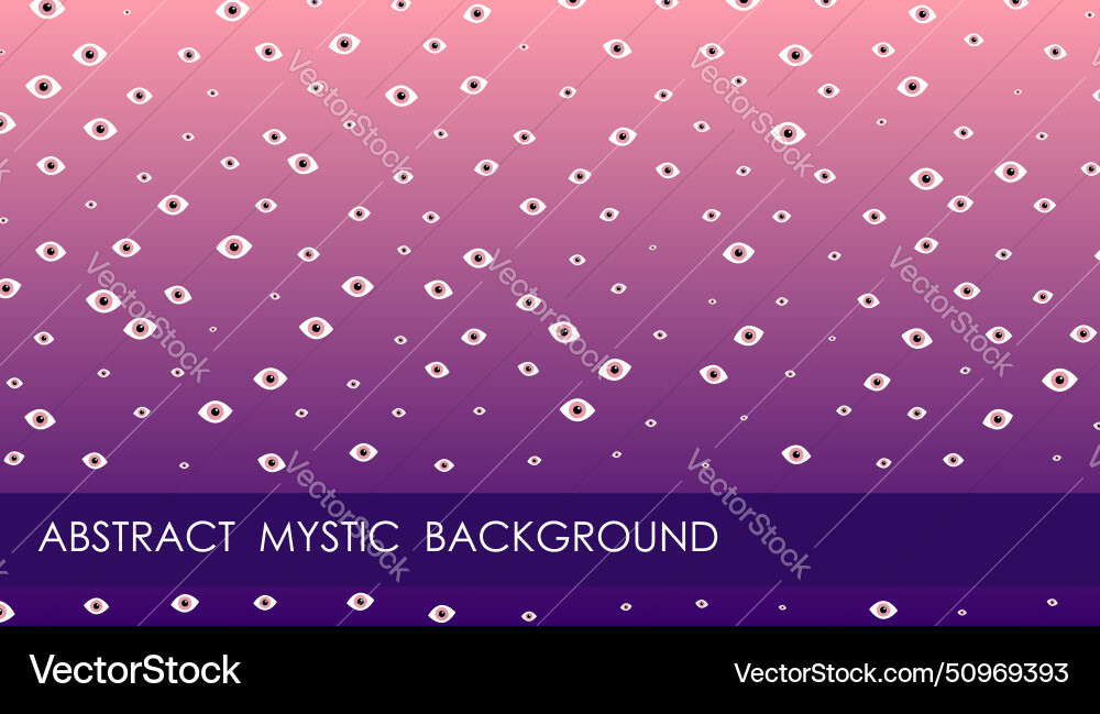 Horizontal esoteric occult abstract background vector image