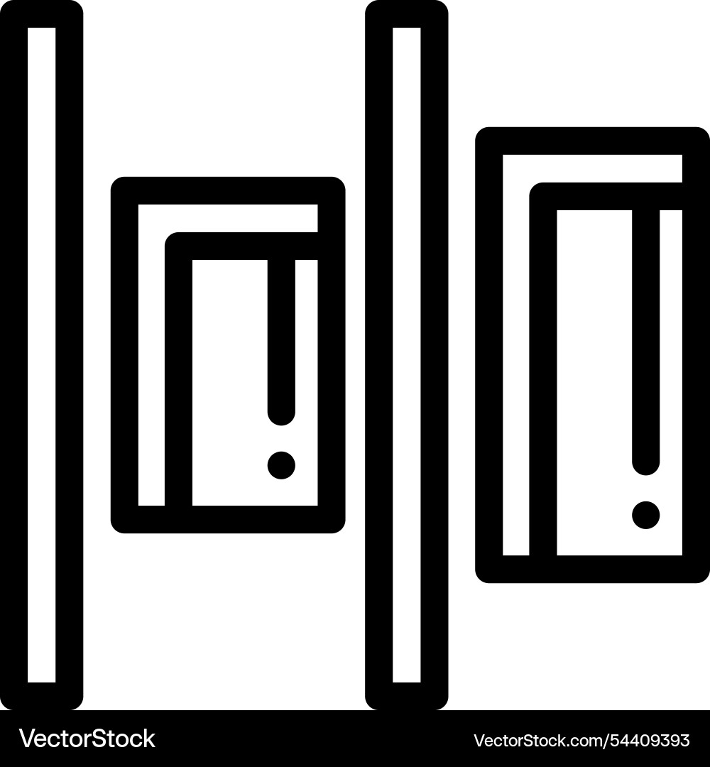 Left align icon thin linear style design isolated Left align icon thin linear style design isolated vector image