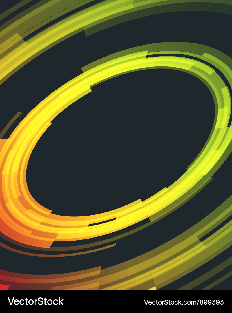 Retro Tech Circles Background vector image