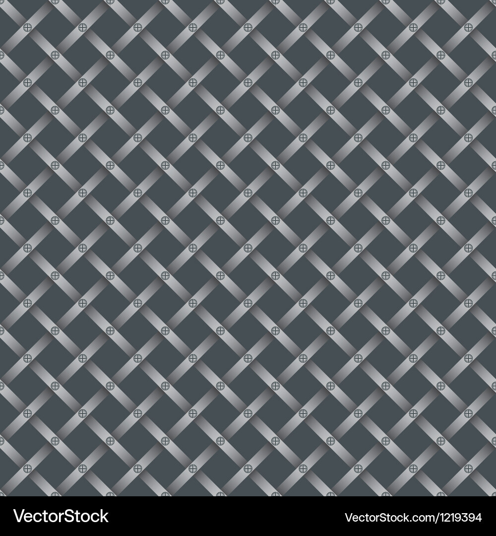 Grating pattern with screws Vector Image