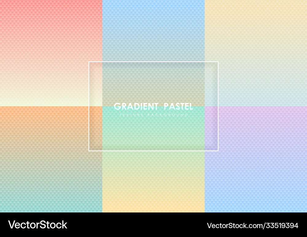Pastel Gradient Square Pattern vector image