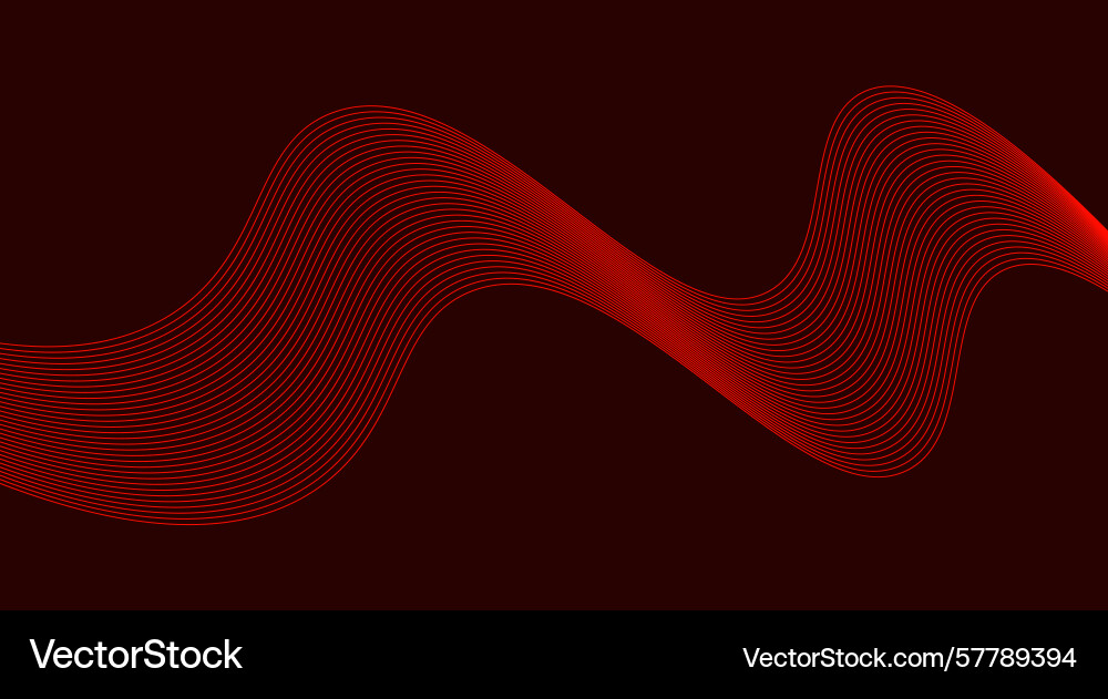 Wavy blend lines design background red color Wavy blend lines design background red color Vector Image