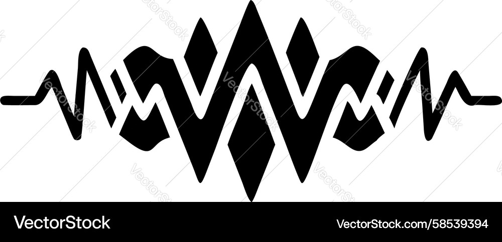 Zigzag Wave Rhythm Pattern Vector Image