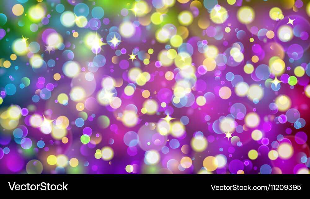 Abstract background with bokeh effect vector image