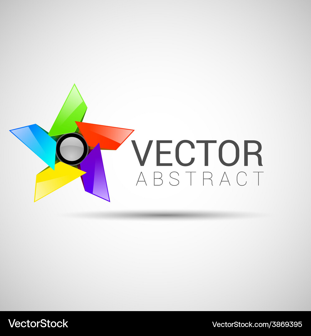 Abstract shape eps10 design color Vector Image