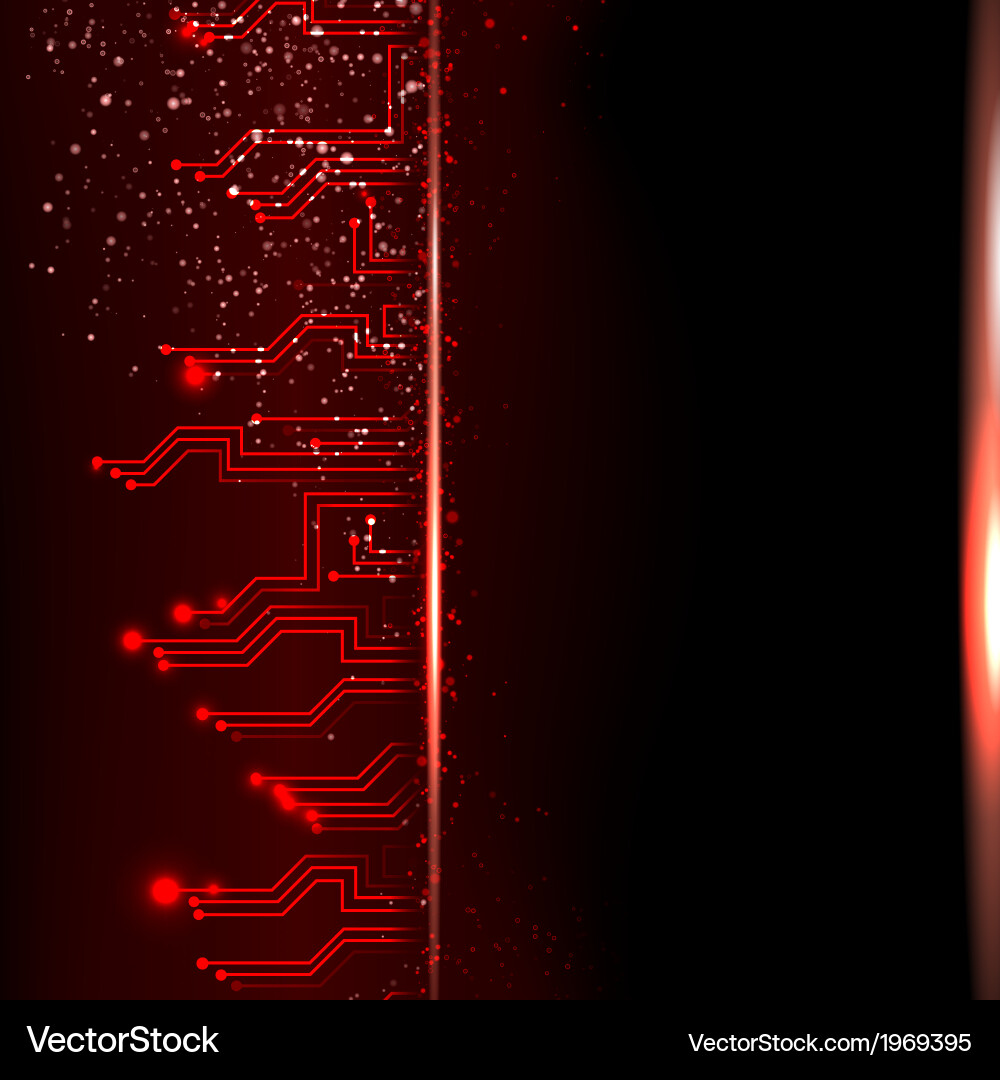 Dynamic Circuit Technology Background vector image
