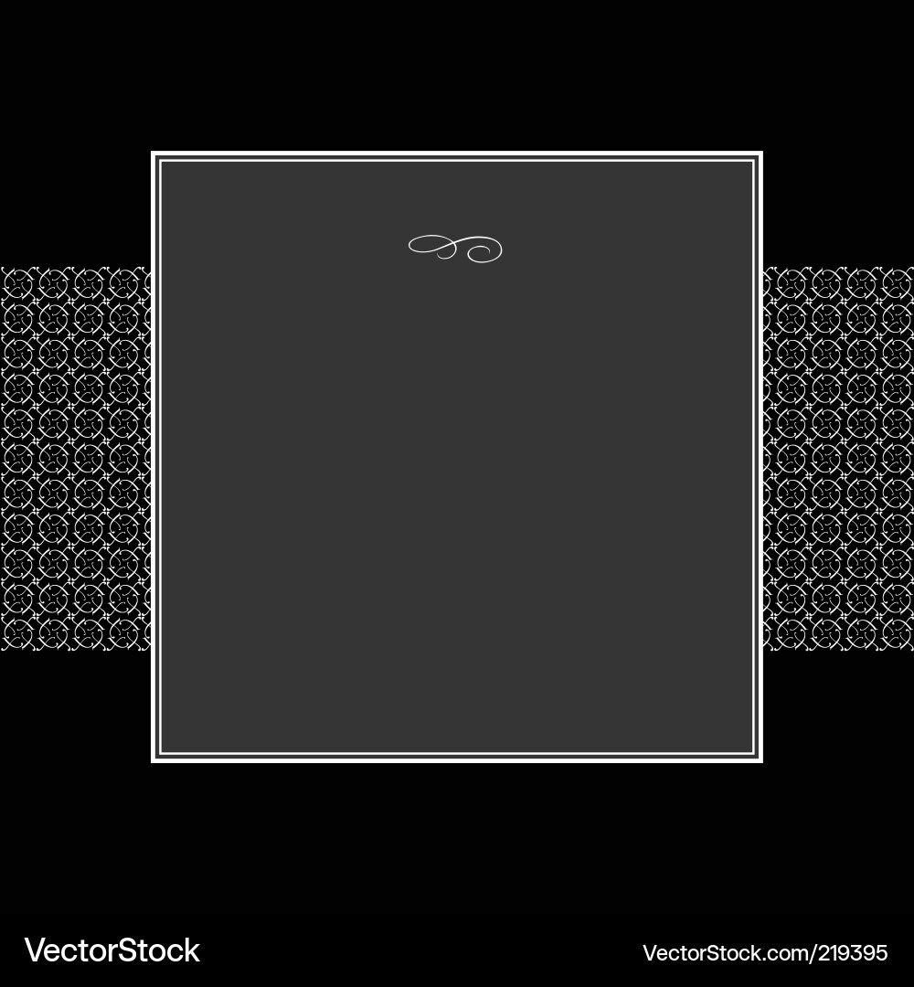 Elegant Scroll Frame vector image