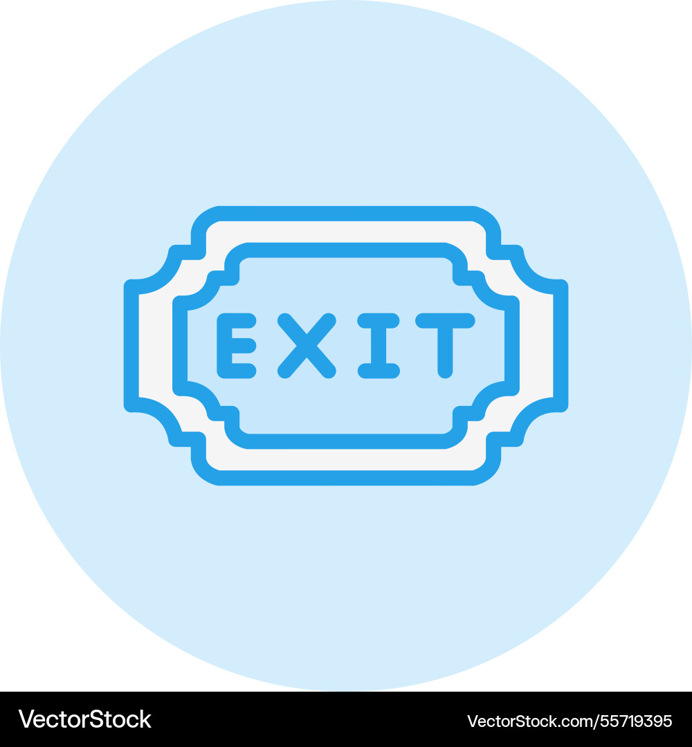 Exit icon design Vector Image