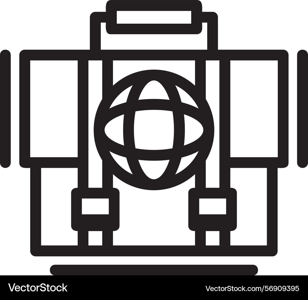 Global linear style icon design Vector Image
