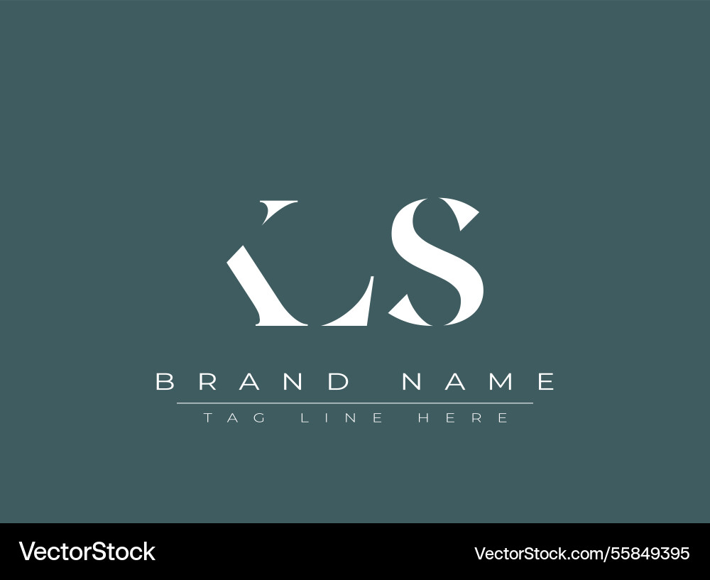 Kls abstrakte Buchstaben Logo Design Kls abstrakte Buchstaben Logo Design vektorbild