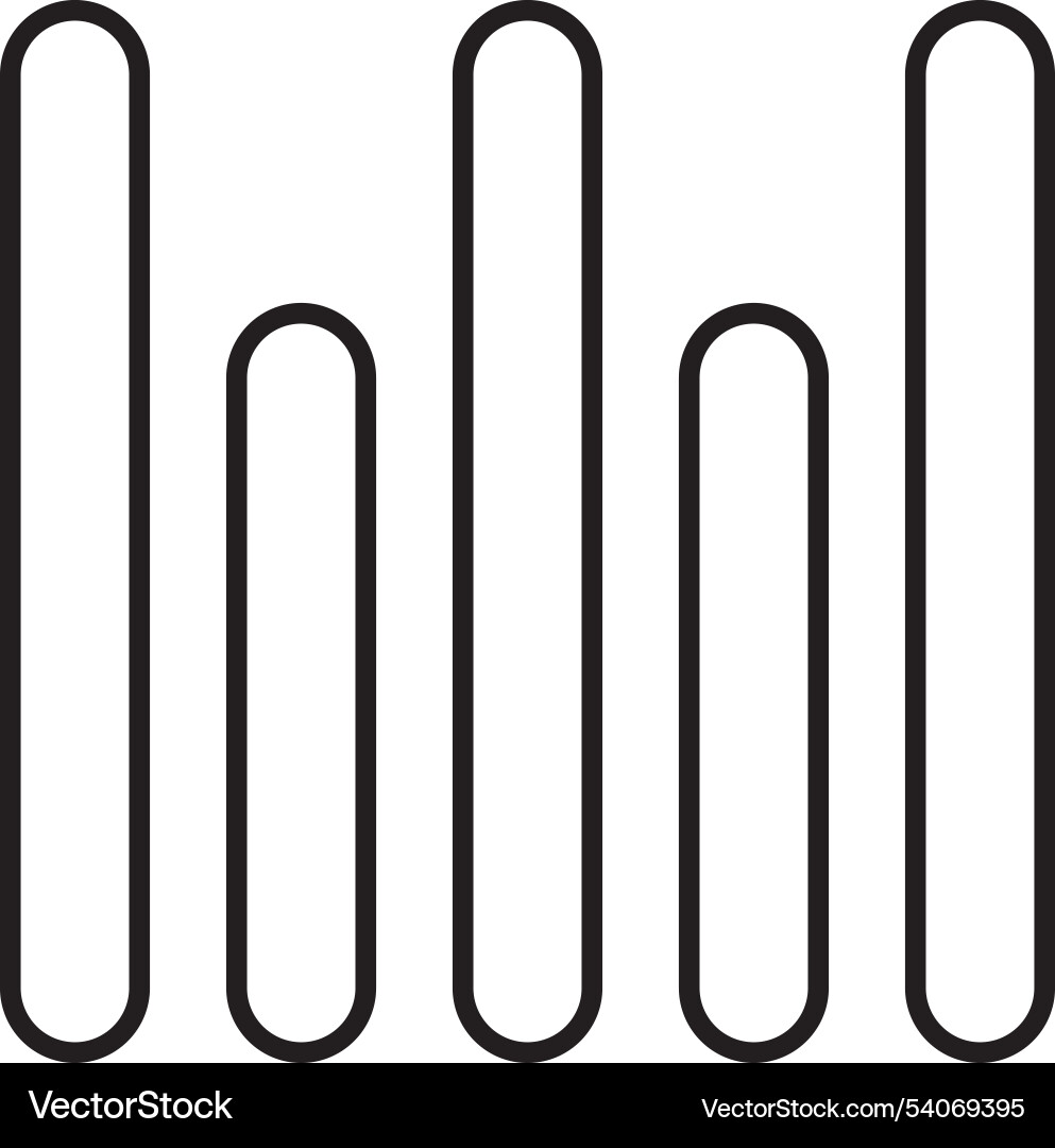 Vertical align bottom line icon design Vector Image