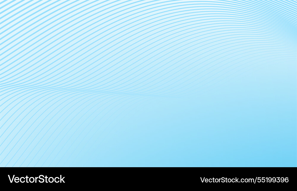 Blue gradient abstract background with curve line Vector Image