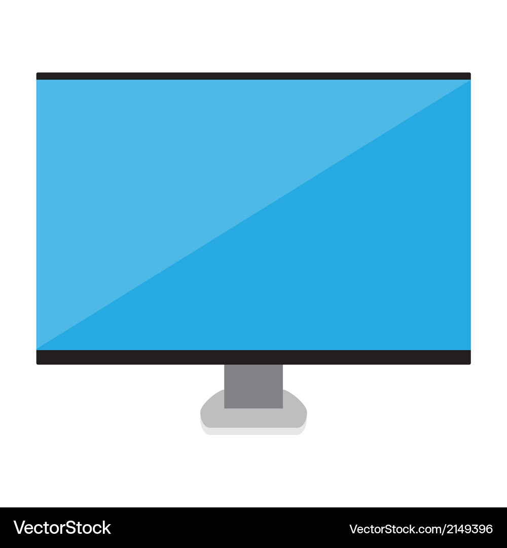 Smart computer icon Vector Image