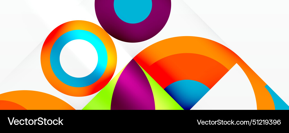 Vivid geometric shapes create a colorful pattern Vivid geometric shapes create a colorful pattern Vector Image