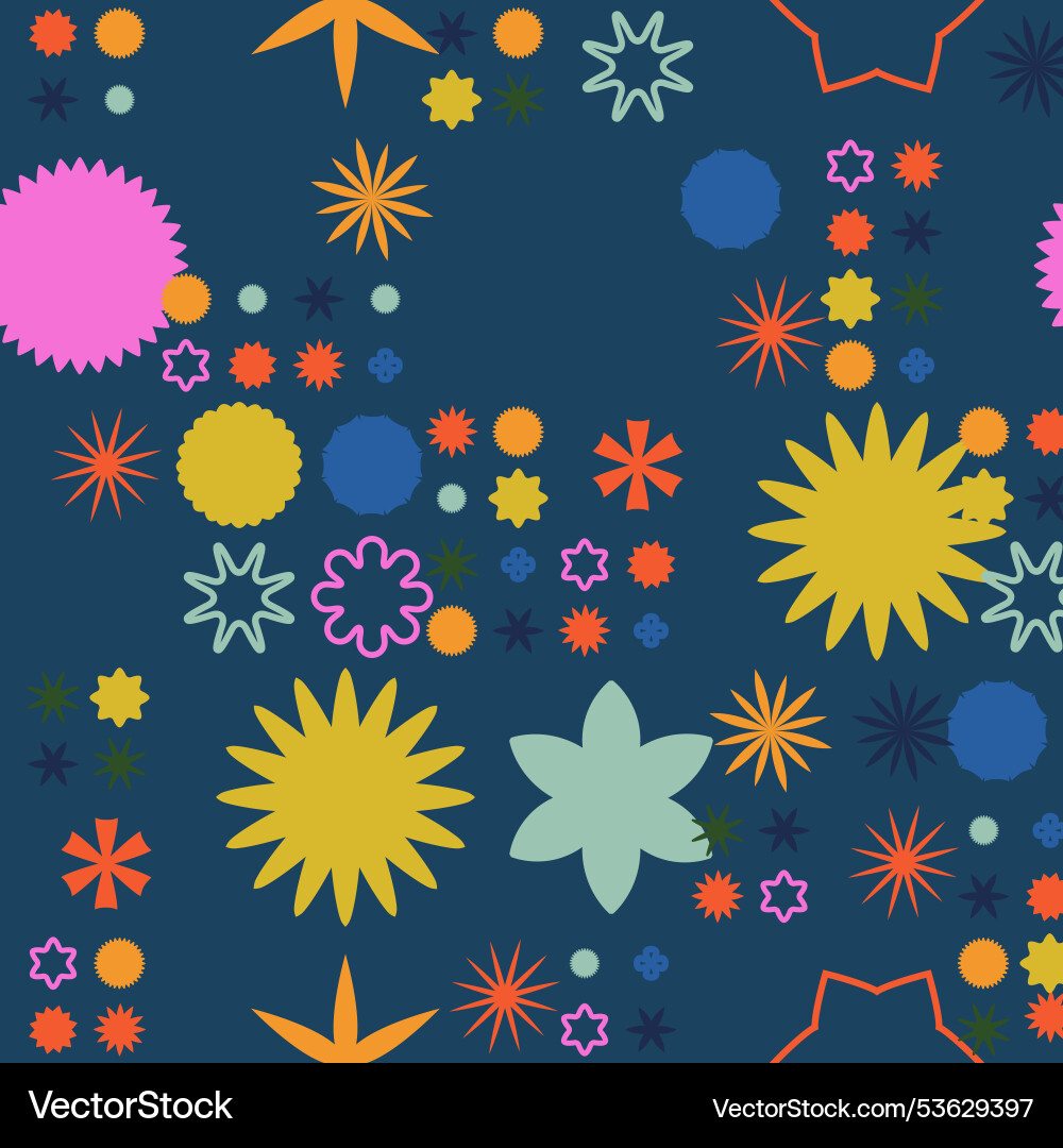 A colorful abstract seamless pattern featuring A colorful abstract seamless pattern featuring vector image