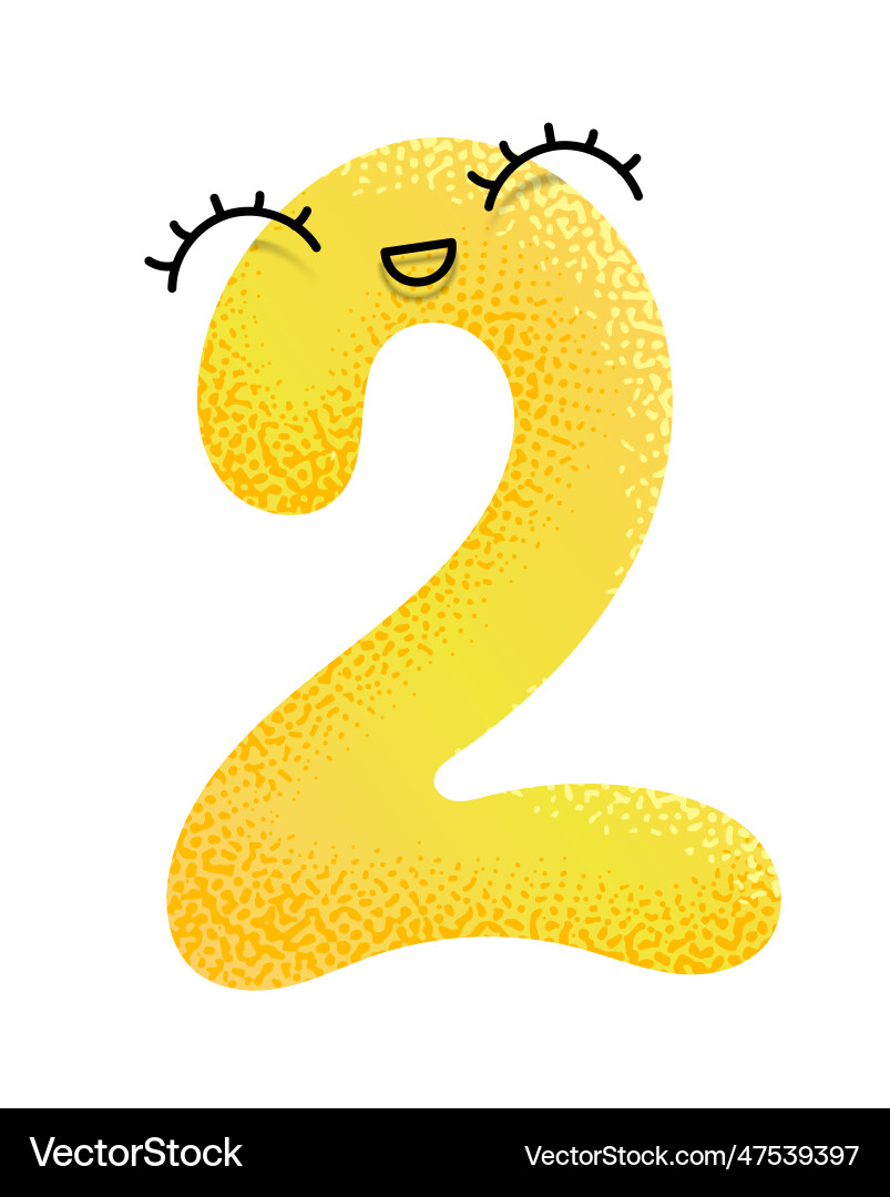 Multicolored textured figure 2 with face Multicolored textured figure 2 with face vector image