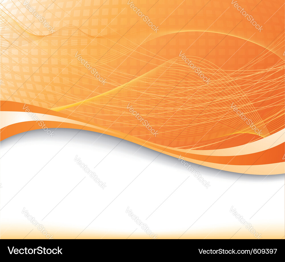 Orange Sunburst Background Vector Image