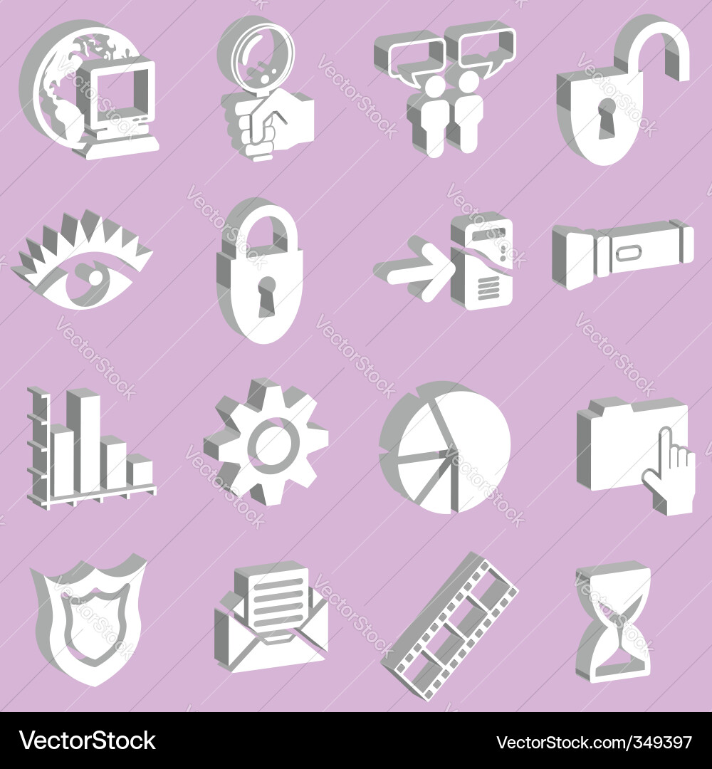 Web icon series Vector Image
