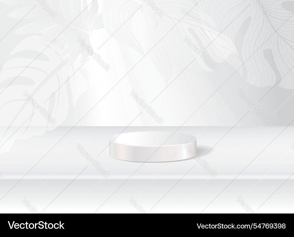 3d clean soft stage background product display 3d clean soft stage background product display vector image