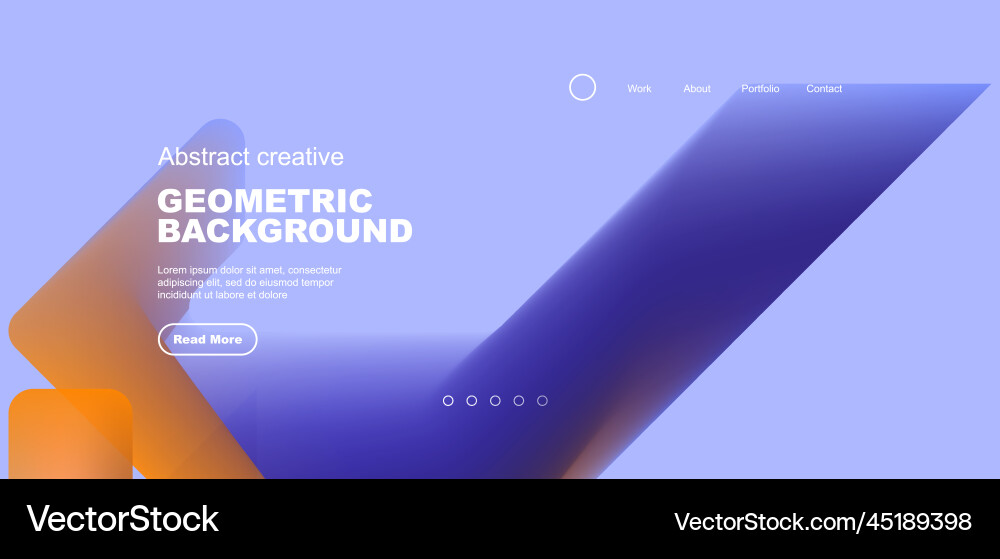 Fluid gradient triangles landing page background Fluid gradient triangles landing page background vector image