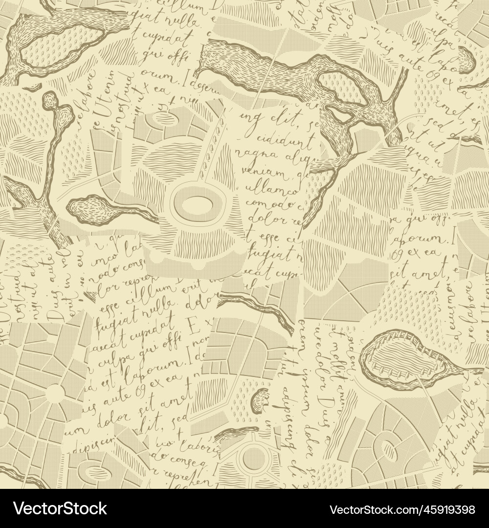 Texture seamless pattern with collage of letters Texture seamless pattern with collage of letters vector image