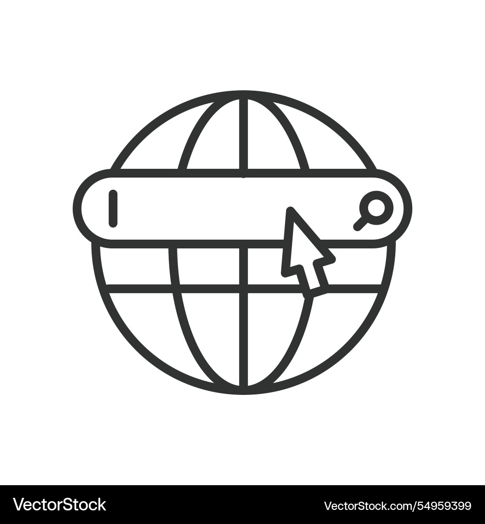 Server web icon in line design servers vector image
