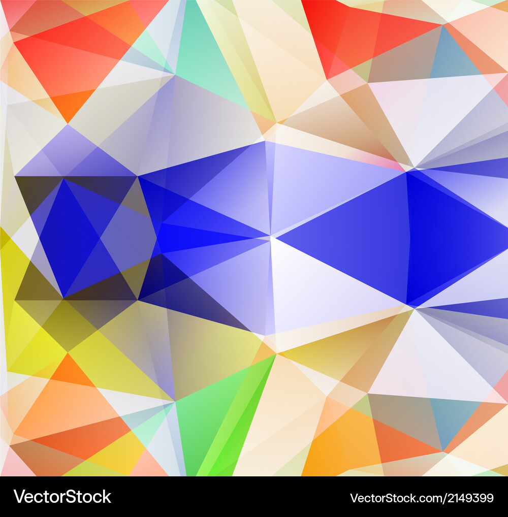 Triangle background colorful polygons Vector Image
