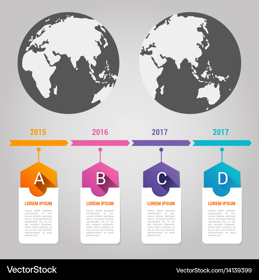 World map pointer marks icon flat web sign symbol vector image