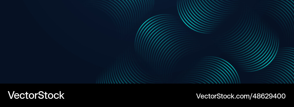 Blue abstract background with glowing curve Vector Image