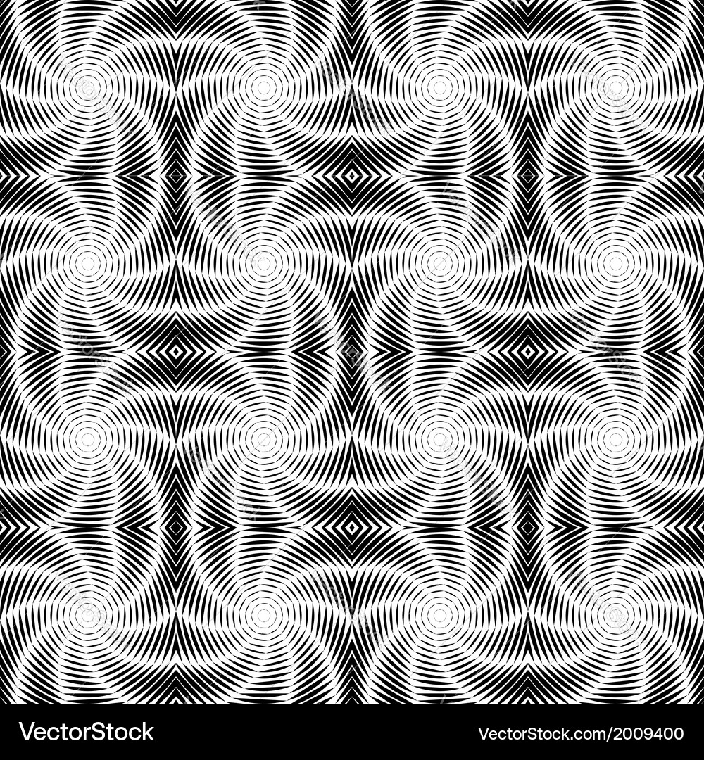 Design seamless uncolored vortex twisting pattern Vector Image