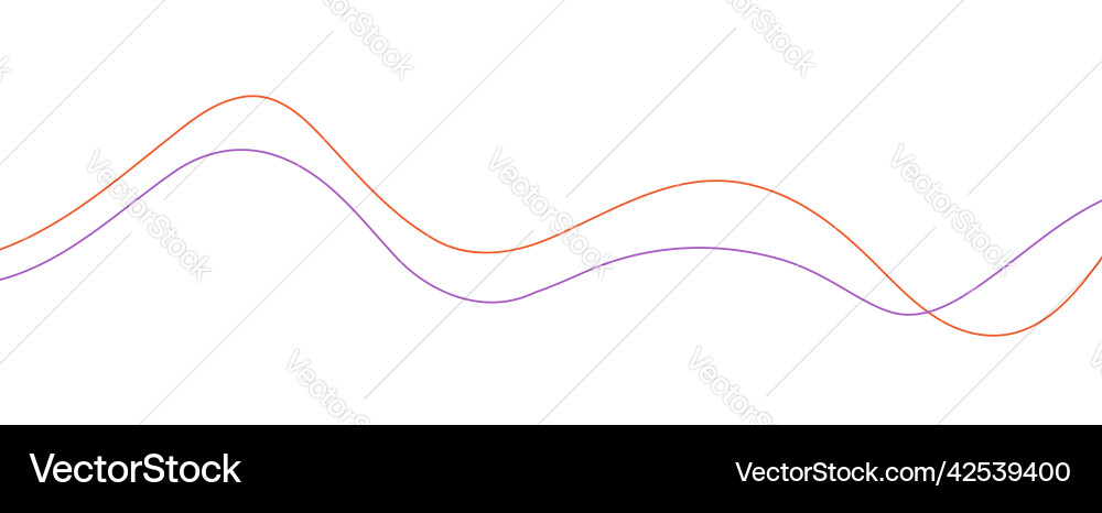 Dynamic Flow Wave Lines vector image