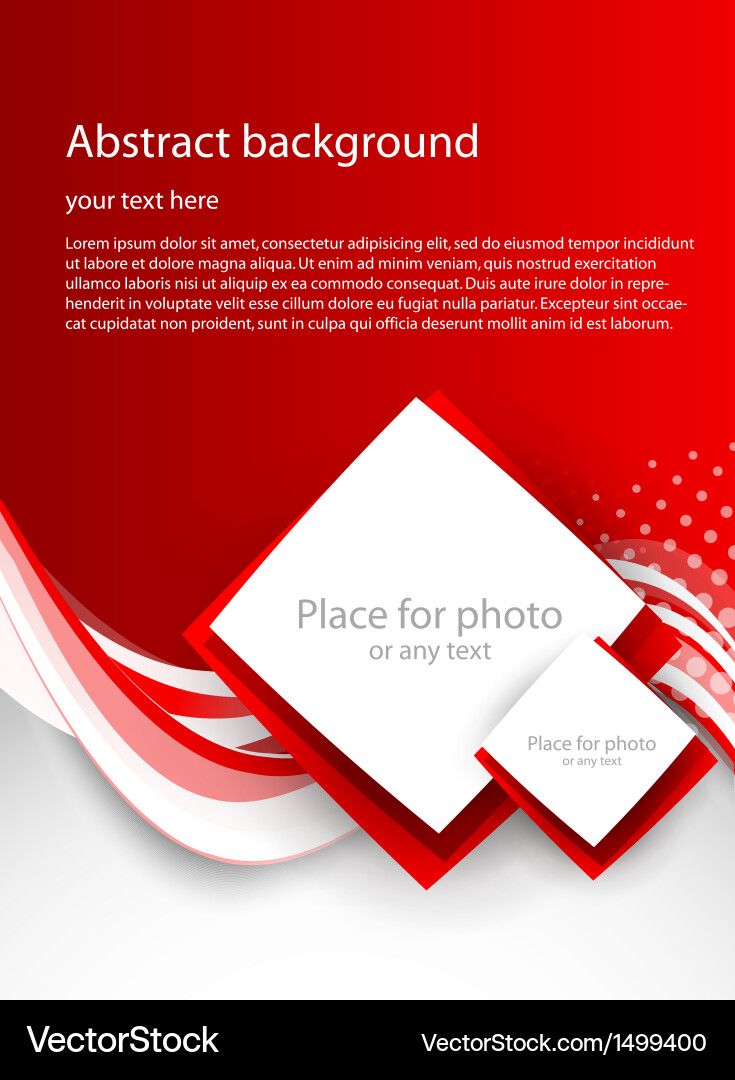 Dynamic Red Wavy Background vector image