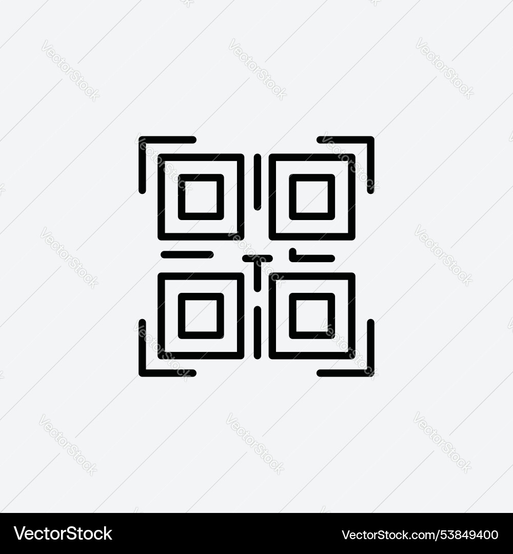 Qr code icon set Qr code icon set Vector Image
