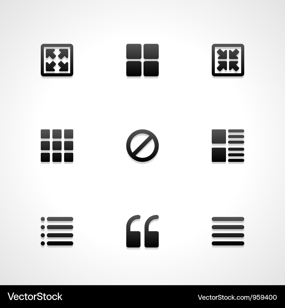 Website Icon Set vector image