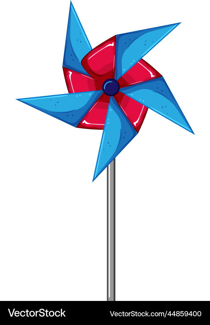 Windmill pinwheel toy cartoon Windmill pinwheel toy cartoon vector image