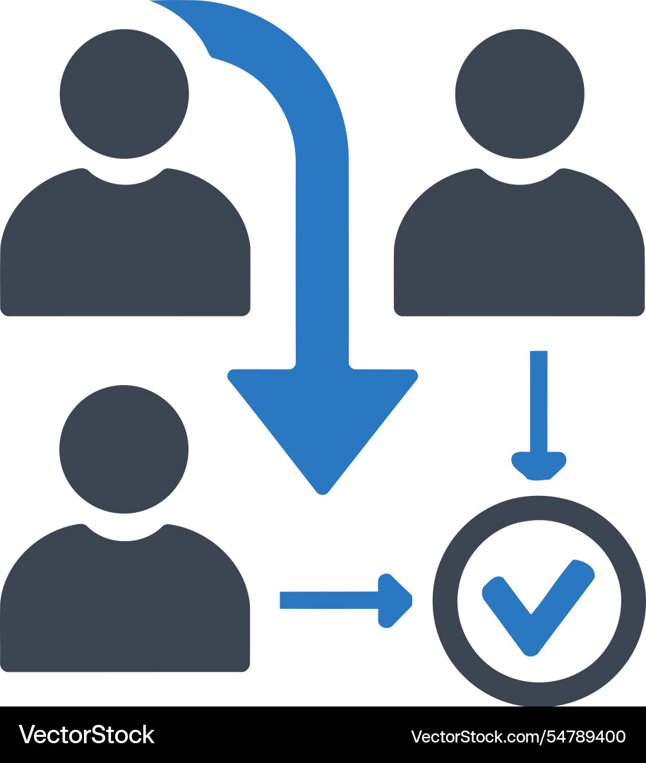 Workflow process icon vector image