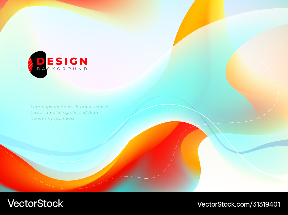 Liquid color background design fluid gradient Liquid color background design fluid gradient vector image