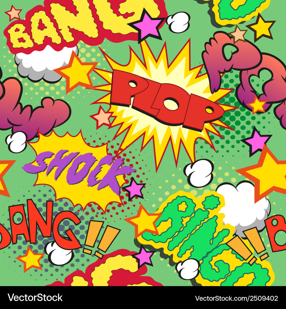 Comic Explosion Pattern Royalty Free Vector Image