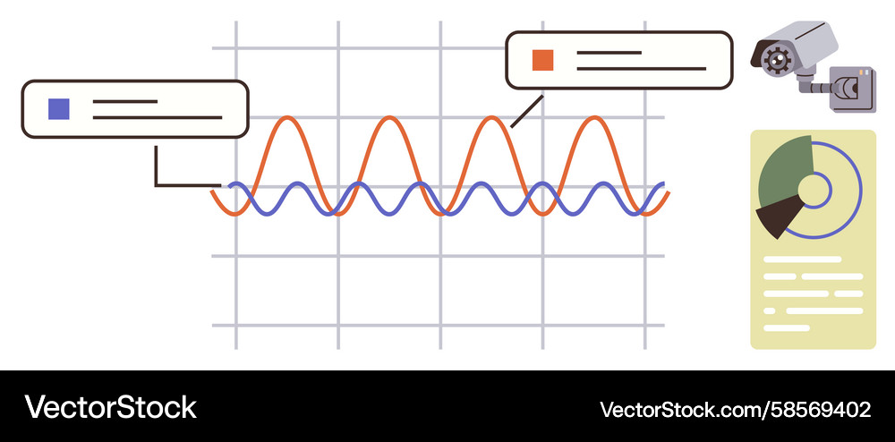 Data Analysis & Feedback Visualization Vector Image
