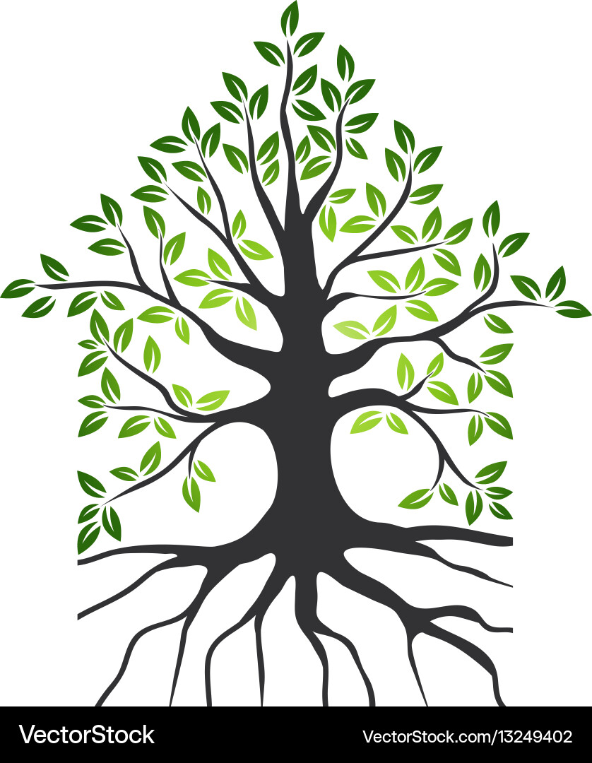 Eco House Symbol Vector Image