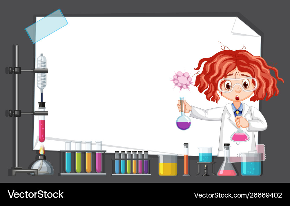 Scientist Lab with Science Tools vector image