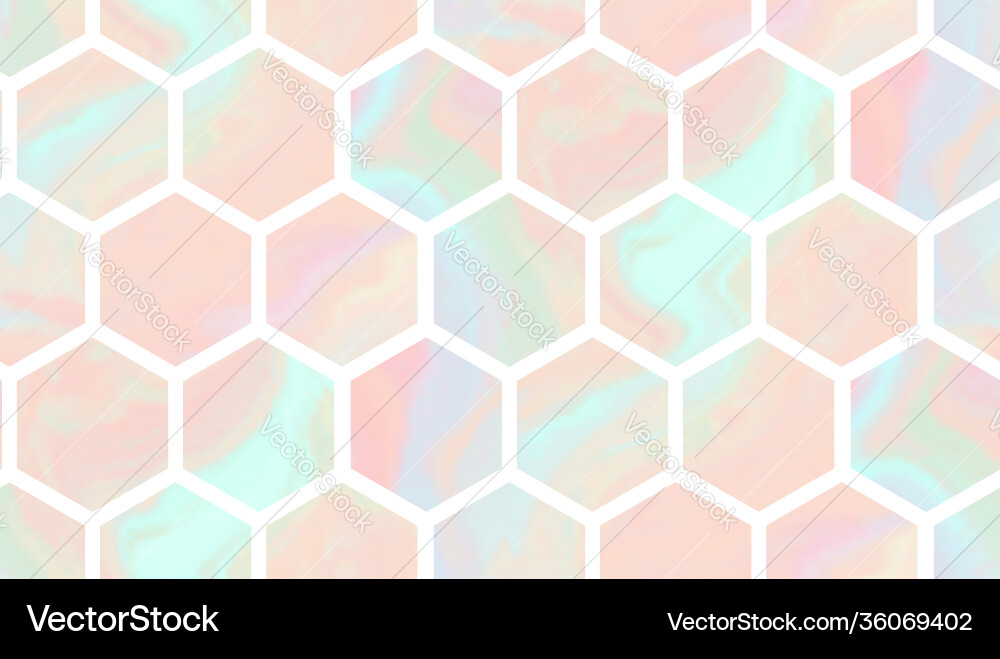 Tender pattern with gradient marble hexagon Tender pattern with gradient marble hexagon vector image