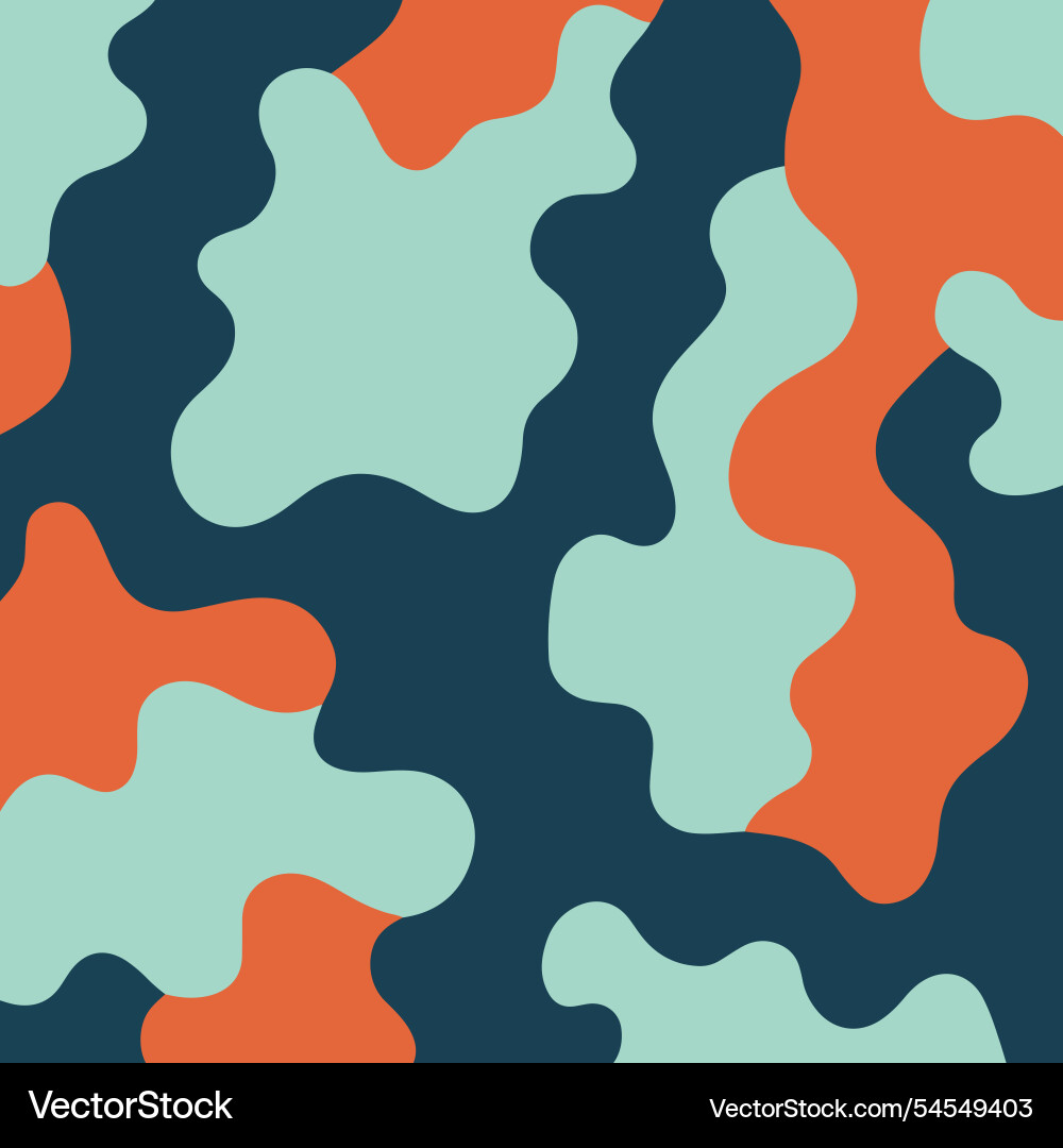 Abstract colorful camouflage pattern vector image