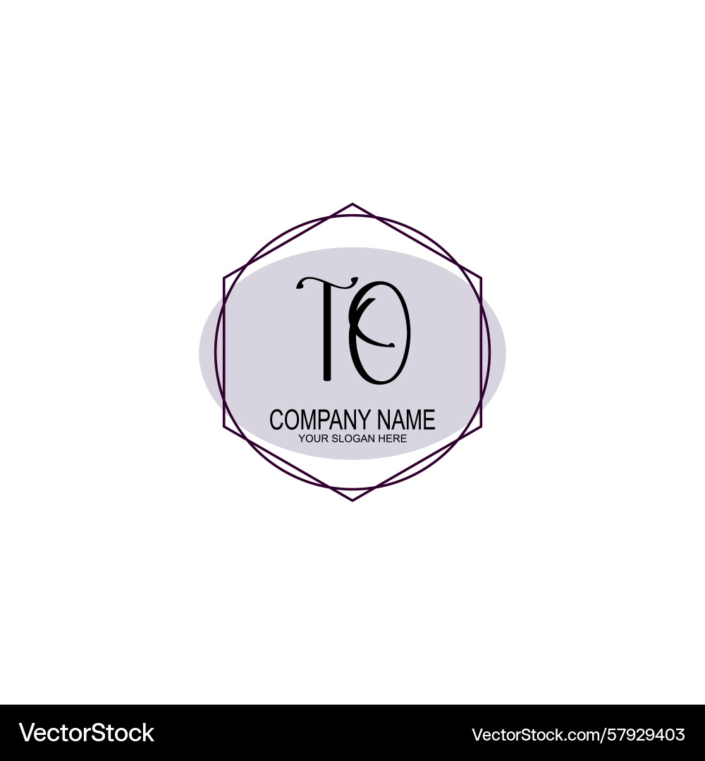Handwriting logo concepts with initial Handwriting logo concepts with initial Vector Image
